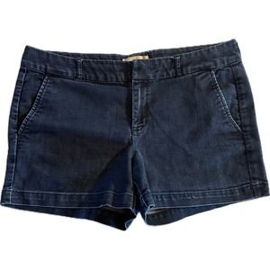 Banana Republic Women's Denim Shorts Navy Blue Size 31/12 Zip‎ Closure